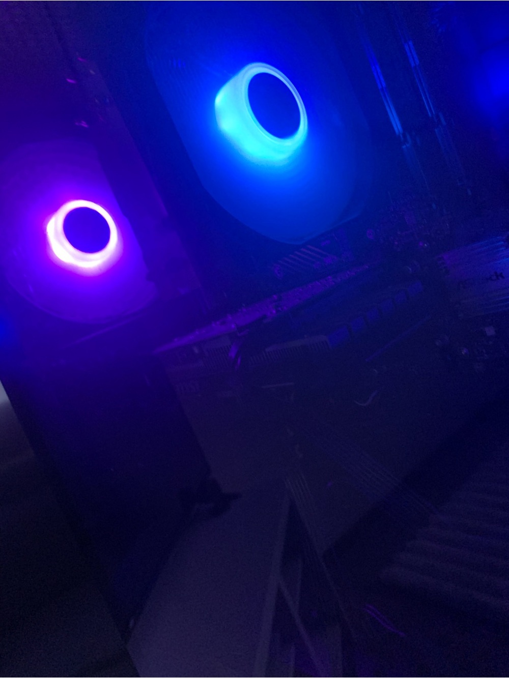RGB PC Cooling Fans - Blue & Purple LED